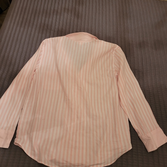 Victoria Secrets pink and white stripped pajama shirt - Picture 11 of 14
